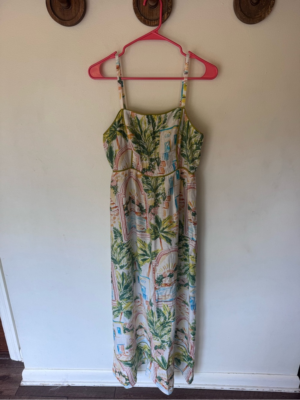 The good journey Tropical Palm Print Maxi Dress size 10